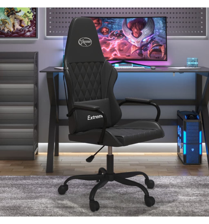 Chaise de jeu de massage noir similicuir | Mobilier & Déco