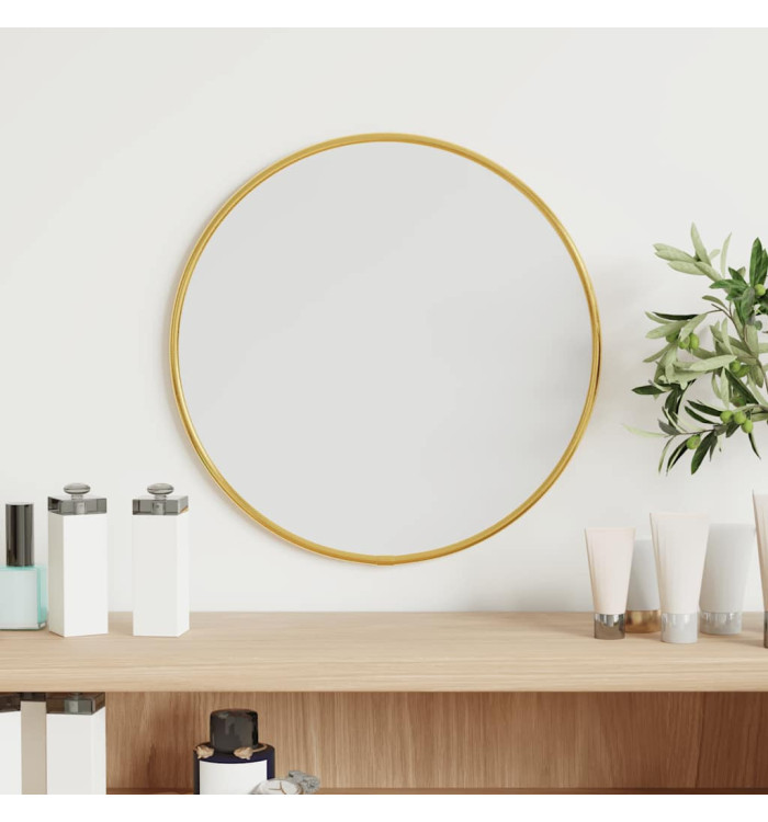 Miroir mural Doré Ø 30 cm Rond | Mobilier & Déco