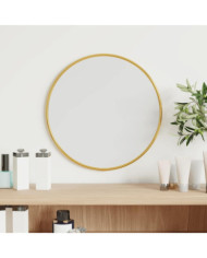 Miroir mural Doré Ø 30 cm Rond | Mobilier & Déco