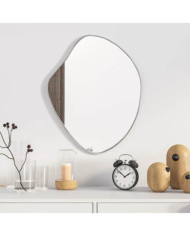 Miroir mural Argenté 50x40 cm | Mobilier & Déco