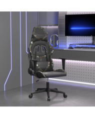 Chaise de jeu de massage Noir et camouflage Similicuir | Mobilier & Déco