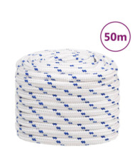 Corde de bateau Blanc 20 mm 50 m Polypropylène | Mobilier & Déco
