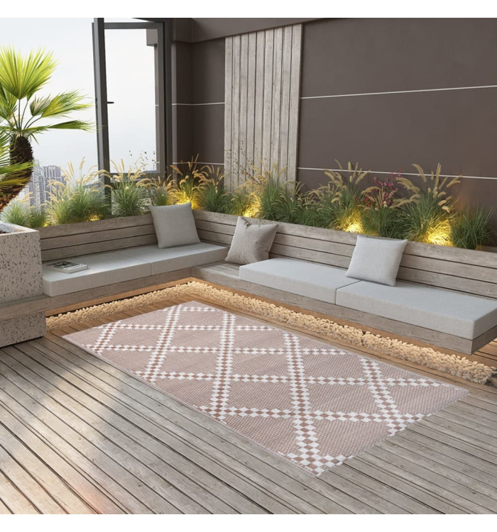 Tapis d'extérieur ARAKIL marron 80x150 cm PP | Mobilier & Déco