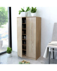Meuble à chaussures 7 étagères chêne | Mobilier & Déco