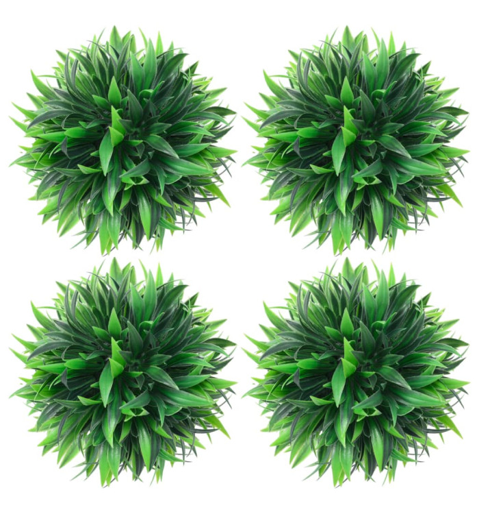 Boules de buis artificielles 4 pcs 15 cm | Mobilier & Déco