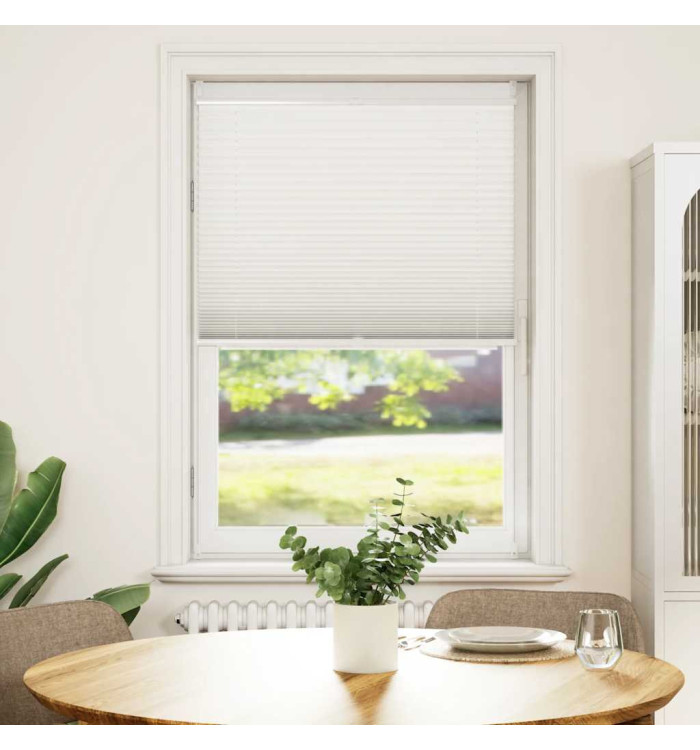 Store plissé 80x125 cm Blanc | Mobilier & Déco