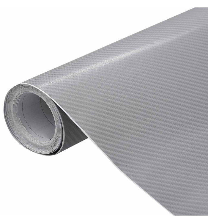 Film 4D de voiture Argenté 100x150 cm | Mobilier & Déco