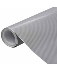 Film 4D de voiture Argenté 100x150 cm | Mobilier & Déco