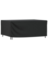 Housse de salon de jardin noir 225x143x90 cm imperméable 420D | Mobilier & Déco