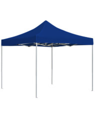 Tente de réception pliable Aluminium 3 x 3 m Bleu | Mobilier & Déco