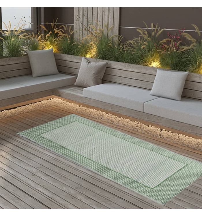 Tapis d'extérieur ARAKIL Vert 80x150 cm PP | Mobilier & Déco