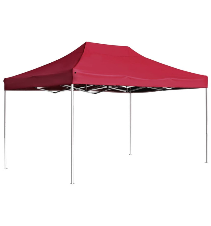 Tente de réception pliable Aluminium 4,5x3 m Bordeaux | Mobilier & Déco
