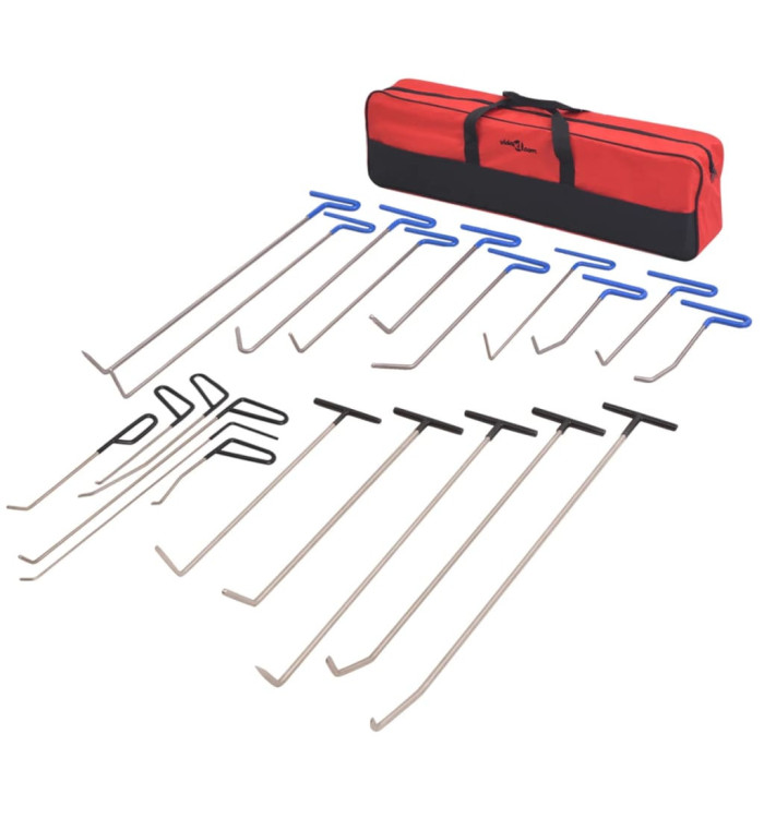 Kit de débosselage sans peinture 21 pcs Acier inoxydable | Mobilier & Déco