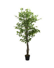 Ficus artificiel 1260 feuilles 200 cm vert | Mobilier & Déco
