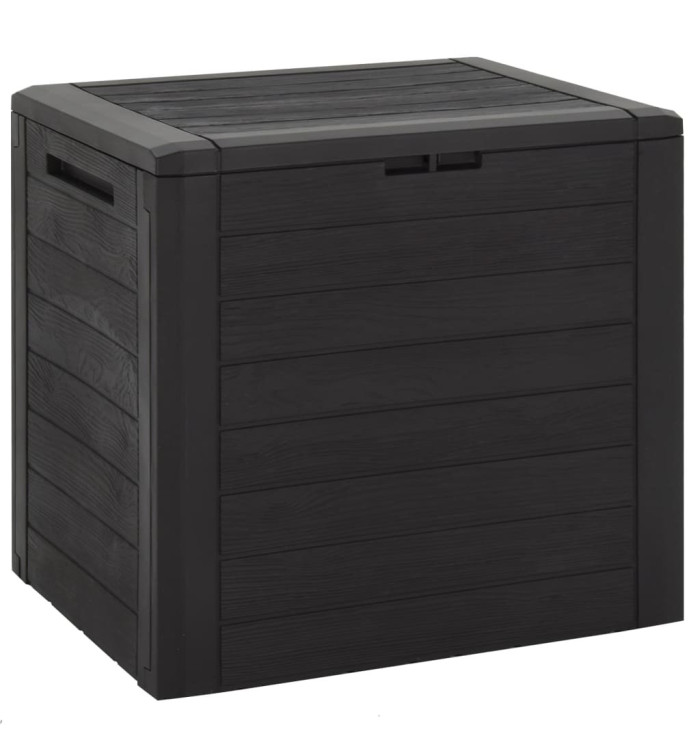 Boîte de stockage de jardin Marron 58,5x46x55 cm Polypropylène | Mobilier & Déco