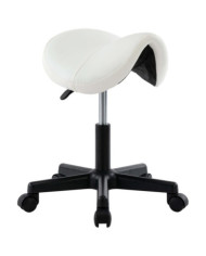 Tabouret de travail Blanc Similicuir | Mobilier & Déco
