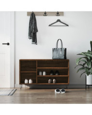 Armoire à chaussures Chêne marron 102x36x60cm Bois d'ingénierie | Mobilier & Déco