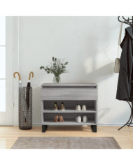 Armoire à chaussures Sonoma gris 70x36x60 cm Bois d'ingénierie | Mobilier & Déco