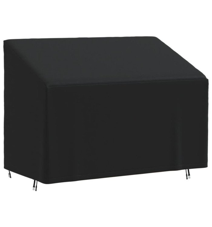 Housse de banc 2 places noir 134x70x65/94 cm oxford 420D | Mobilier & Déco