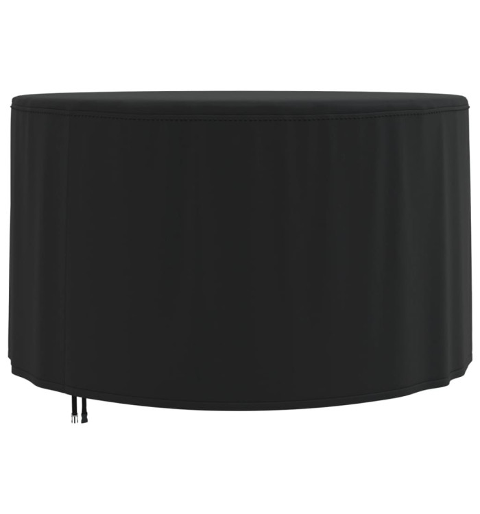Housse de salon de jardin rond noir Ø 128x71 cm oxford 420D | Mobilier & Déco