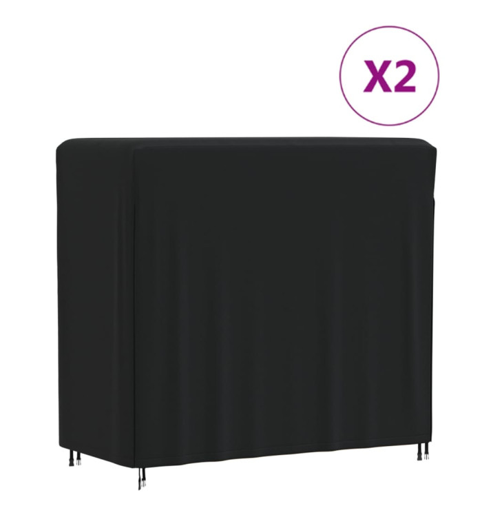 Housses pour portant de bois de chauffage 2 pcs 122x61x106 cm | Mobilier & Déco