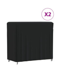 Housses pour portant de bois de chauffage 2 pcs 122x61x106 cm | Mobilier & Déco