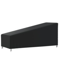 Housse de chaise longue noir 195x76x40/80 cm oxford 420D | Mobilier & Déco