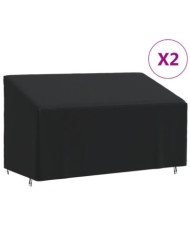 Housses de banc 3 places 2 pcs 175x85x68/94cm tissu oxford 420D | Mobilier & Déco
