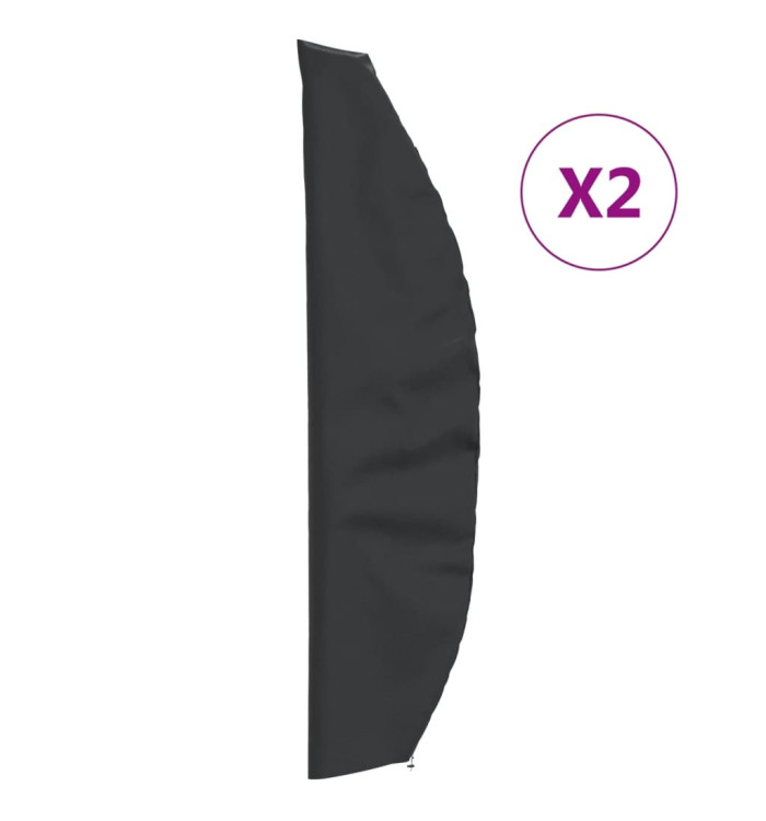 Housses de parapluie de jardin 2 pcs 280x30/81/45 cm 420D | Mobilier & Déco