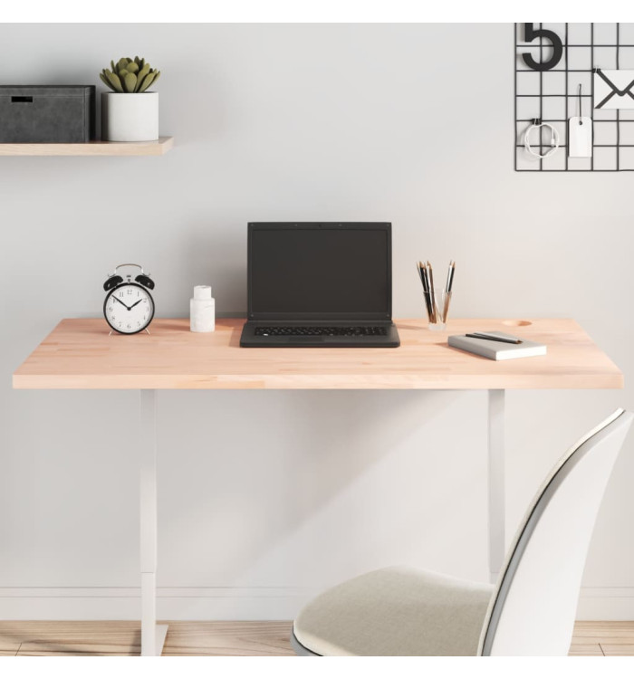 Dessus de bureau 110x55x2,5 cm bois massif de hêtre | Mobilier & Déco