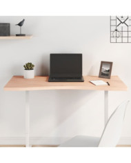 Dessus de bureau 100x(45-50)x2,5 cm bois massif de hêtre | Mobilier & Déco