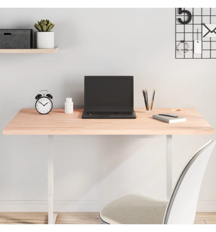 Dessus de bureau 110x60x2,5 cm bois massif de hêtre | Mobilier & Déco