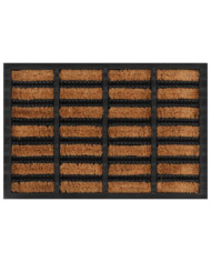 Paillasson rectangulaire 40x60 cm caoutchouc et fibre de coco | Mobilier & Déco