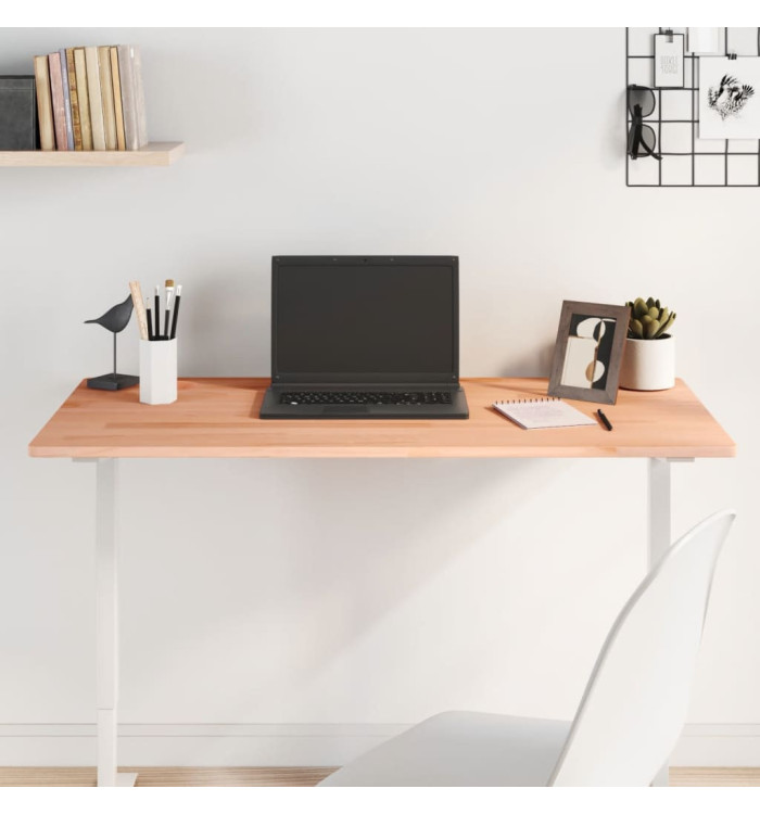 Dessus de bureau 100x50x1,5 cm bois massif de hêtre | Mobilier & Déco