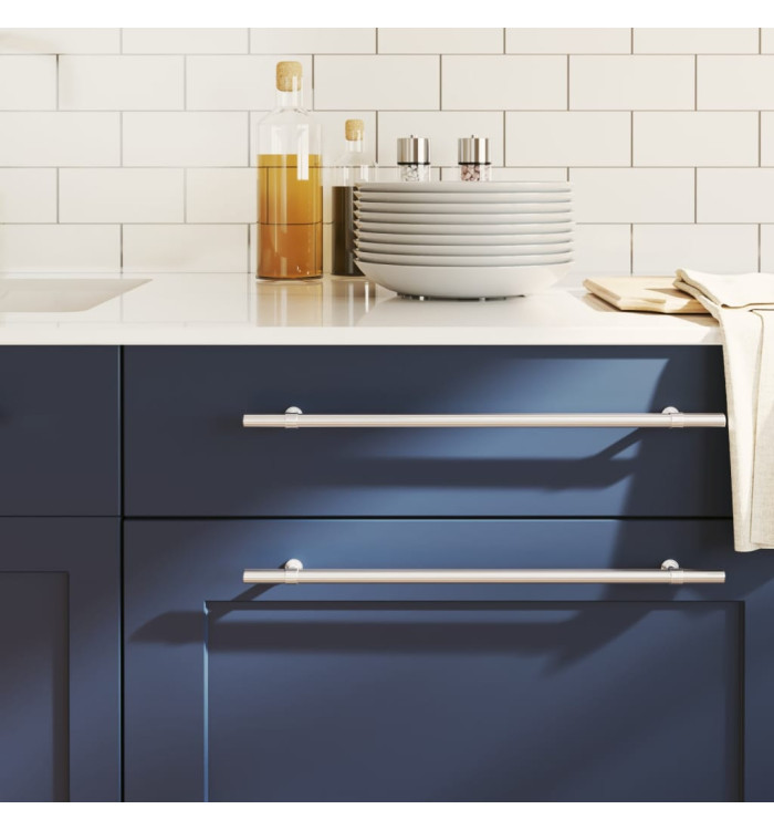 Poignées d'armoire 20 pcs argenté 320 mm acier inoxydable | Mobilier & Déco
