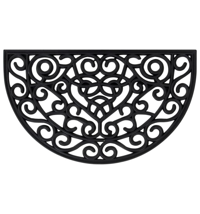 Tapis de porte demi-rond 45x75 cm caoutchouc | Mobilier & Déco