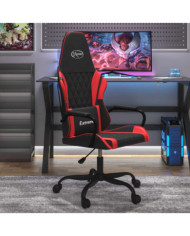 Chaise de jeu de massage Noir et rouge Similicuir | Mobilier & Déco