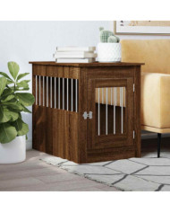 Meuble de cage pour chiens chêne marron 55x80x68 cm | Mobilier & Déco