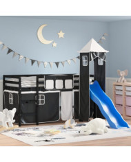 Lit mezzanine enfants avec tour sans matelas 90x200 cm | Mobilier & Déco