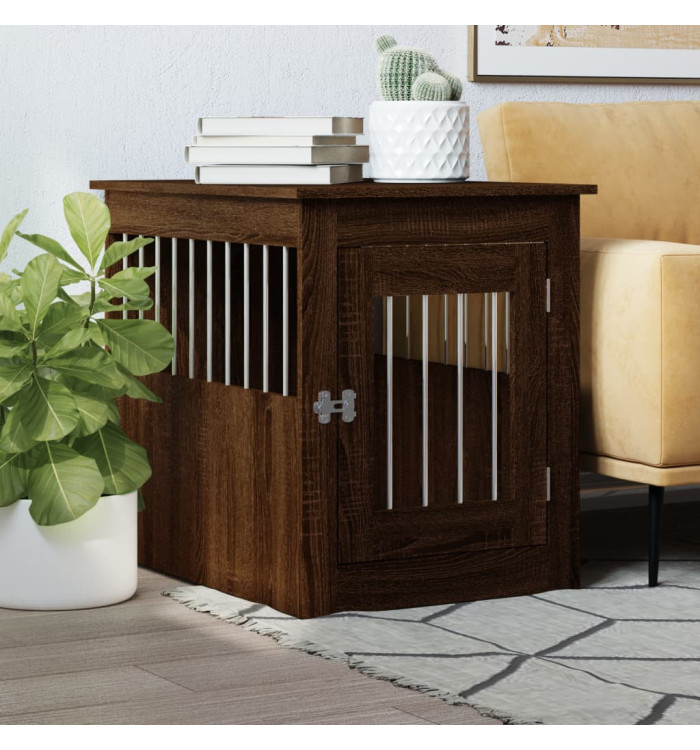 Meuble de cage pour chiens chêne marron 55x75x65 cm | Mobilier & Déco