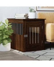 Meuble de cage pour chiens chêne marron 55x75x65 cm | Mobilier & Déco