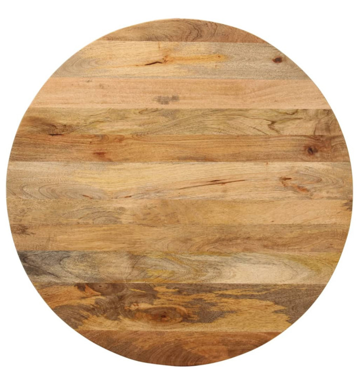 Dessus de table Ø 80x2,5 cm rond bois de manguier massif | Mobilier & Déco