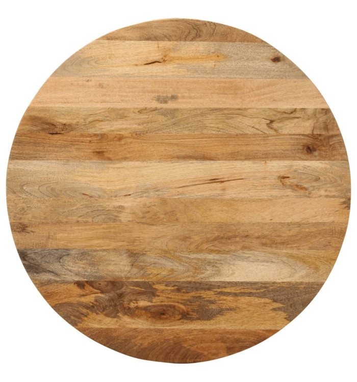 Dessus de table Ø 70x2,5 cm rond bois de manguier massif | Mobilier & Déco