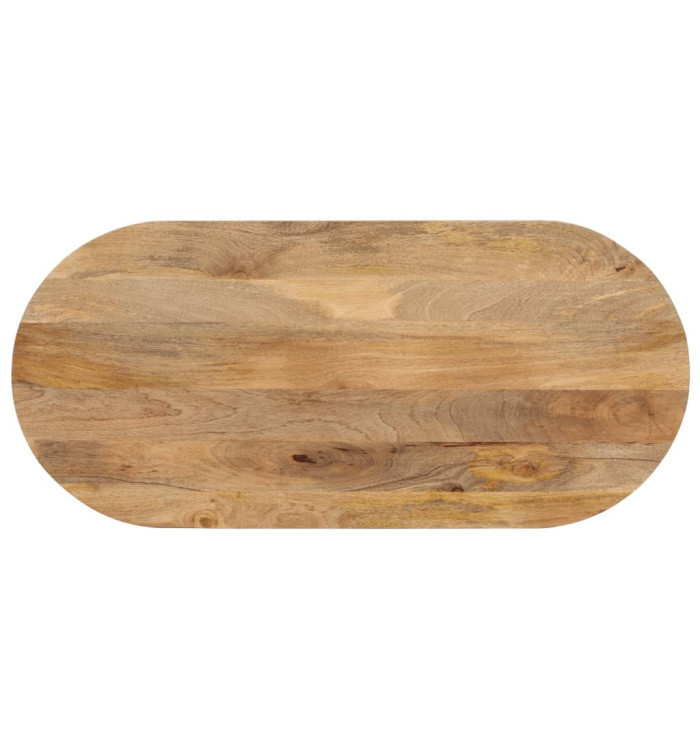 Dessus de table 110x50x3,8 cm ovale bois massif de manguier | Mobilier & Déco