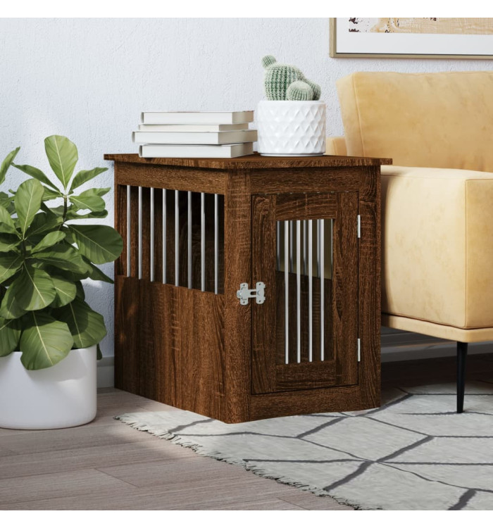 Meuble de cage pour chiens chêne marron 45x62x59 cm | Mobilier & Déco