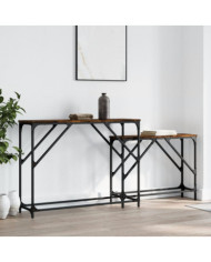 Tables console gigognes 2 pcs chêne fumé bois d'ingénierie | Mobilier & Déco