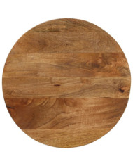 Dessus de table Ø 40x2,5 cm rond bois de manguier massif | Mobilier & Déco