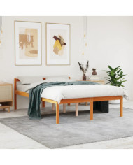Lit pour personne âgée sans matelas 140x190 cm bois pin massif | Mobilier & Déco