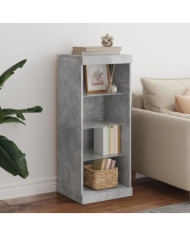 Buffet avec lumières LED gris béton 41x37x100 cm | Mobilier & Déco