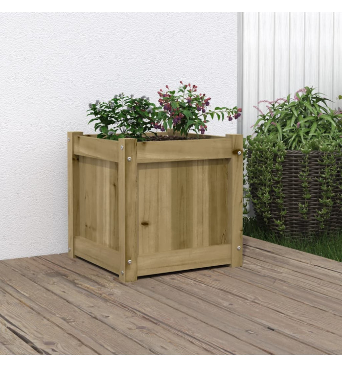 Jardinière 40x40x40 cm bois de pin imprégné | Mobilier & Déco
